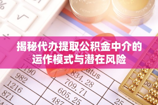蓬安揭秘代办提取公积金中介的运作模式与潜在风险