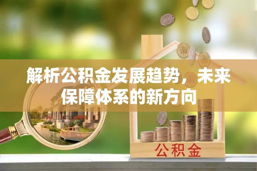 蓬安解析公积金发展趋势，未来保障体系的新方向