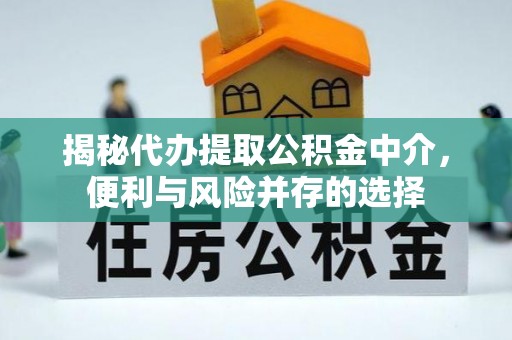 蓬安揭秘代办提取公积金中介，便利与风险并存的选择