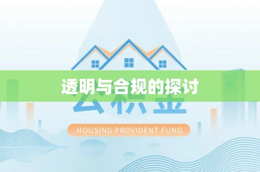 蓬安透明与合规的探讨