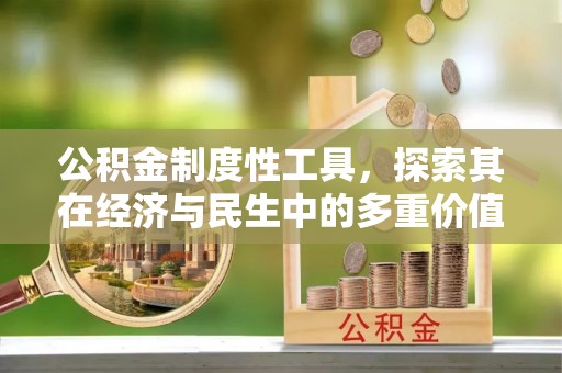 蓬安公积金制度性工具，探索其在经济与民生中的多重价值