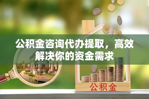 蓬安公积金咨询代办提取，高效解决你的资金需求