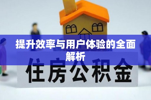 蓬安提升效率与用户体验的全面解析