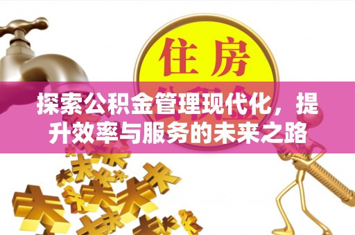 蓬安探索公积金管理现代化，提升效率与服务的未来之路