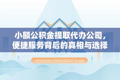 蓬安小额公积金提取代办公司，便捷服务背后的真相与选择
