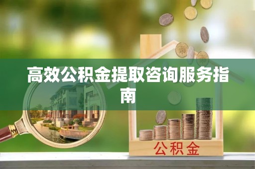 蓬安高效公积金提取咨询服务指南