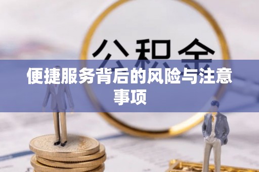 蓬安便捷服务背后的风险与注意事项