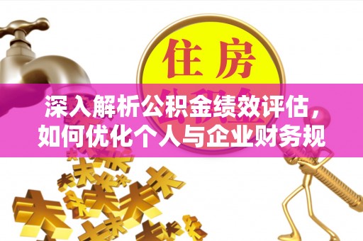 蓬安深入解析公积金绩效评估，如何优化个人与企业财务规划